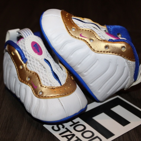 Nike lil Posite One Peanut And Jelly Infant Size 1c Crib Booties - Picture 3 of 11